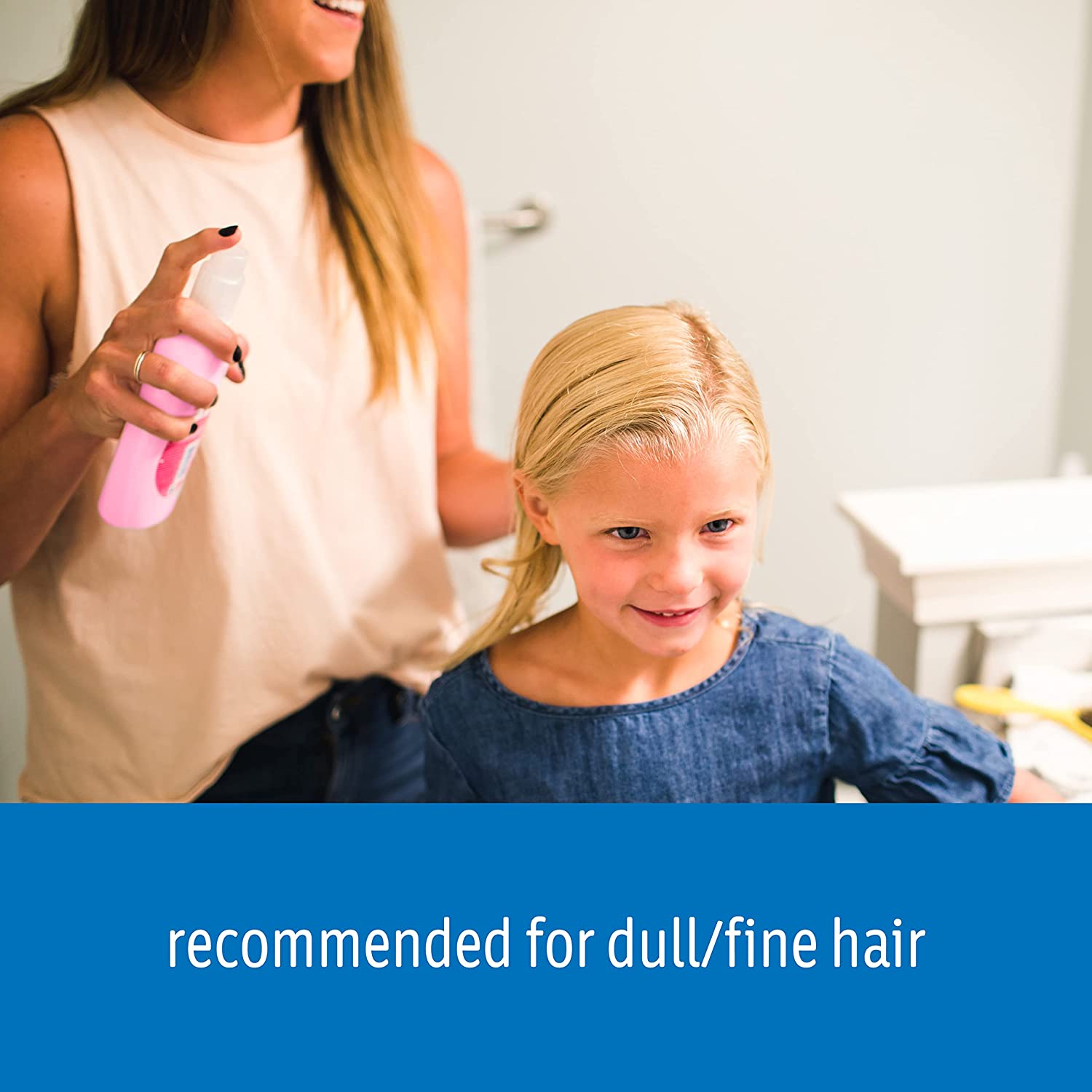 Johnson's Baby Shiny & Soft Tear-Free Kids' Hair Conditioning Spray with Argan Oil & Silk Proteins, Paraben, Sulfate & Dye-Free Formula, Hypoallergenic & Gentle for Toddlers, 10 Fl Oz - Image 2